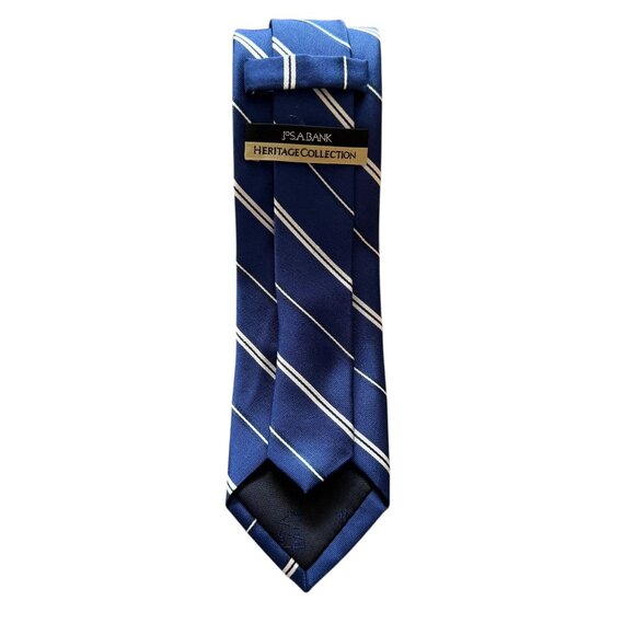 Jos A Bank Heritage Collection Blue Striped Silk Tie 3" Width 58" Length Classic - Picture 2 of 10